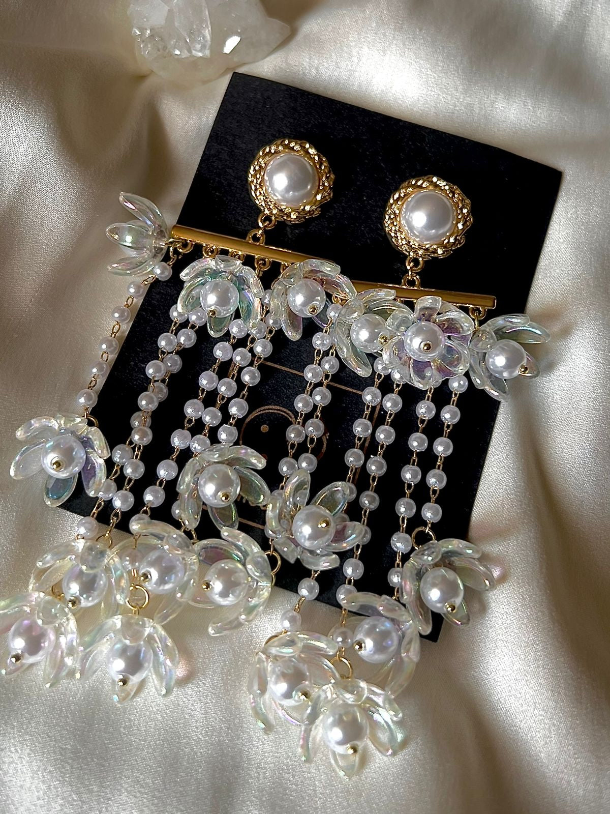 Pearly Floral Tassels