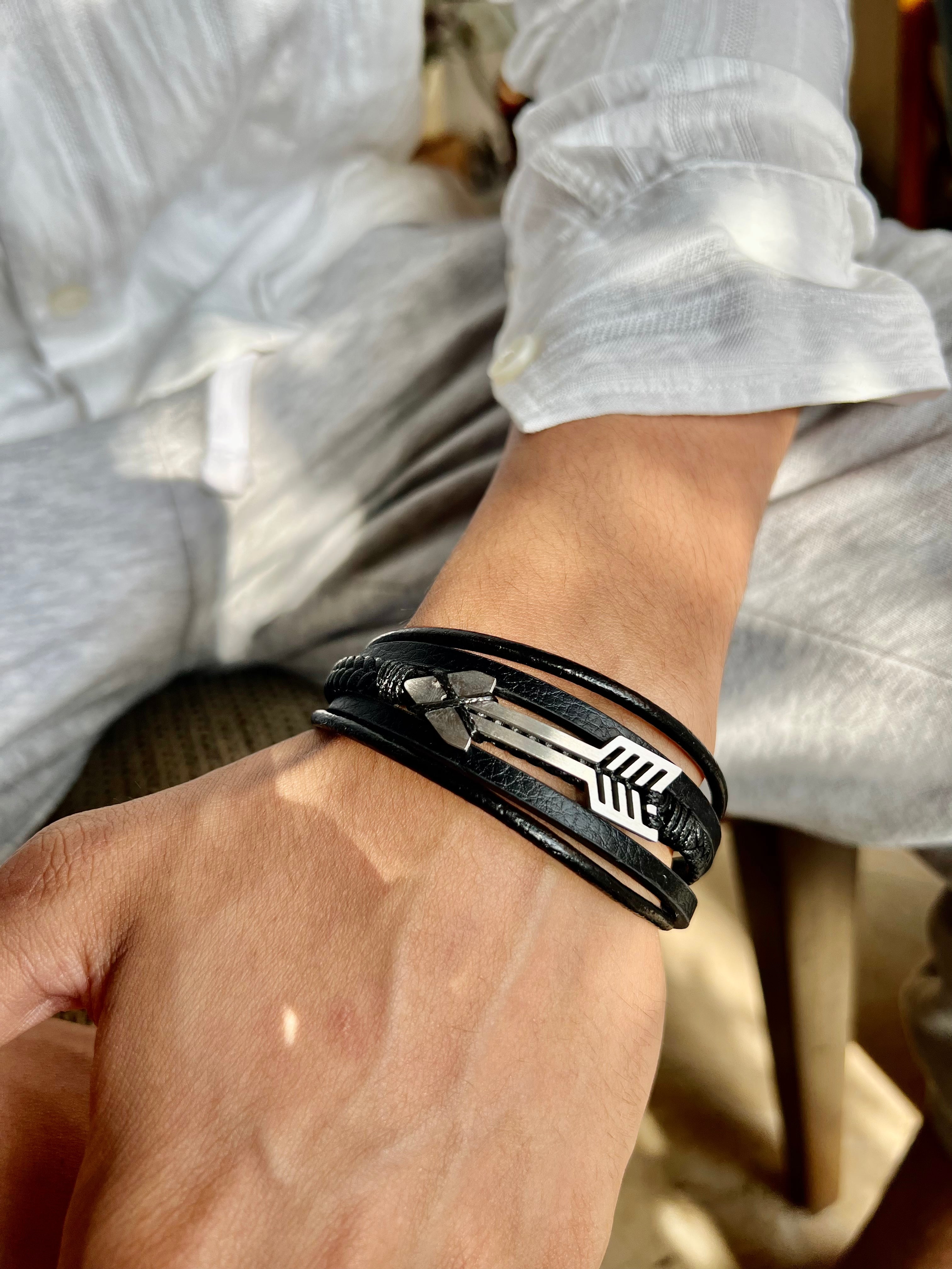 Leather Arrow Bracelet