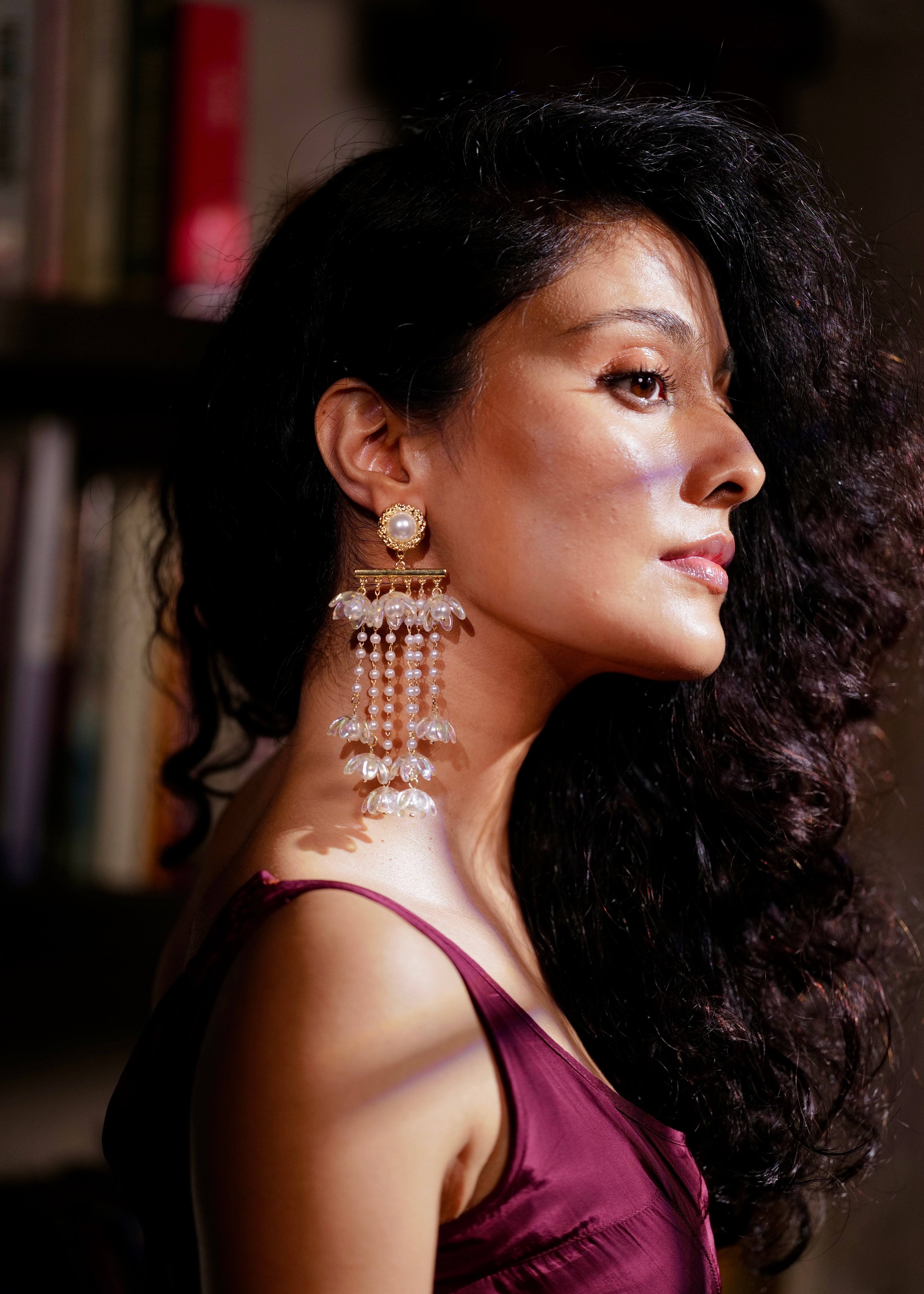 Pearly Floral Tassels