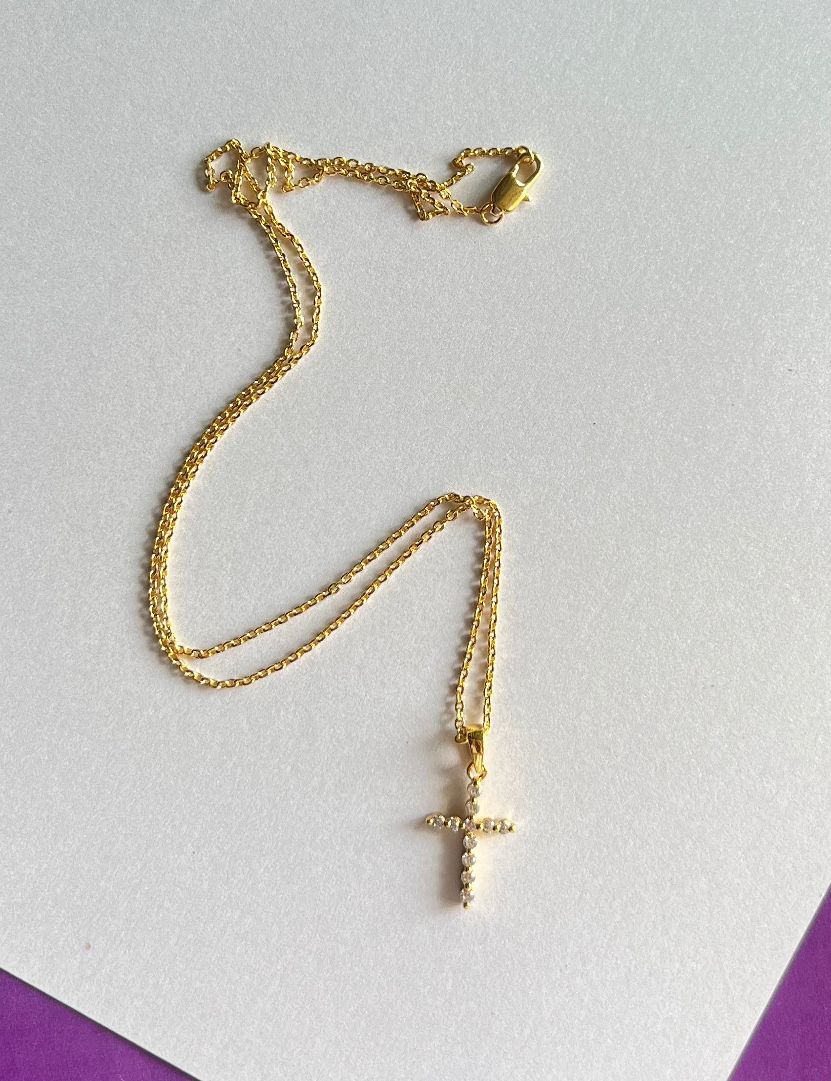 Studded Cross Pendant