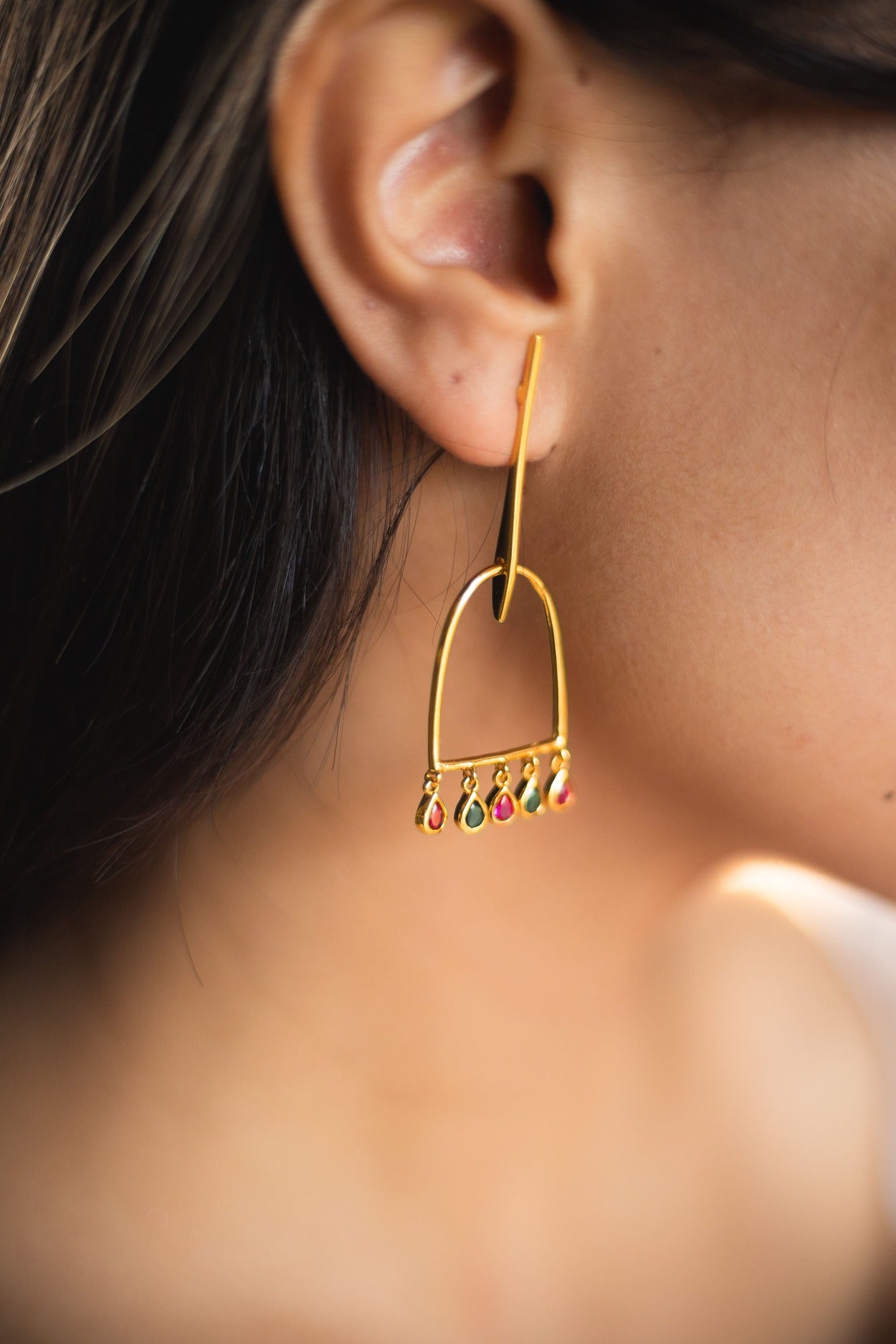 Colour Raindrop Earrings